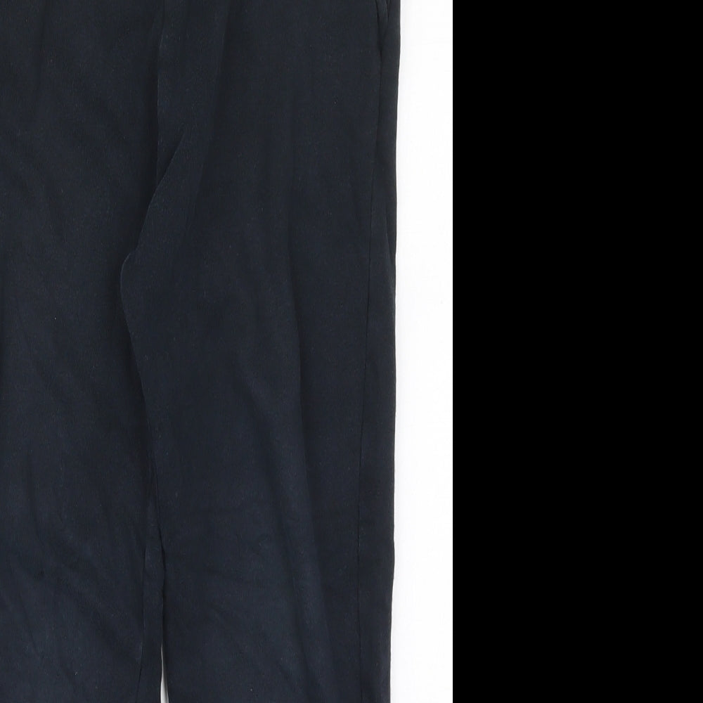 Marks and Spencer Boys Black  Cotton Sweatpants Trousers Size 10-11 Years  Regular Drawstring