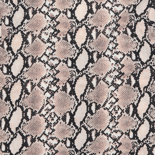New Look Womens Pink Animal Print Polyester Basic Button-Up Size 10 Collared