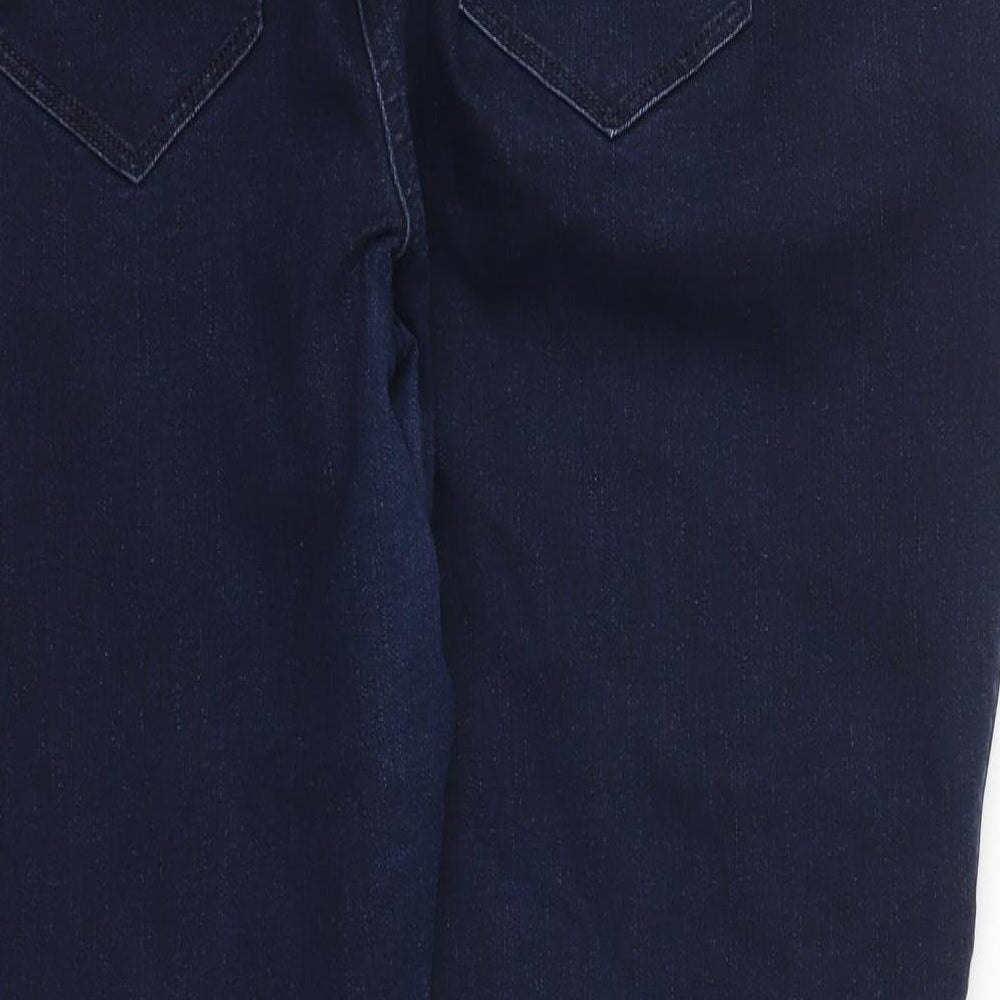 NEXT Womens Blue  Cotton Skinny Jeans Size 24 L28 in Regular Button