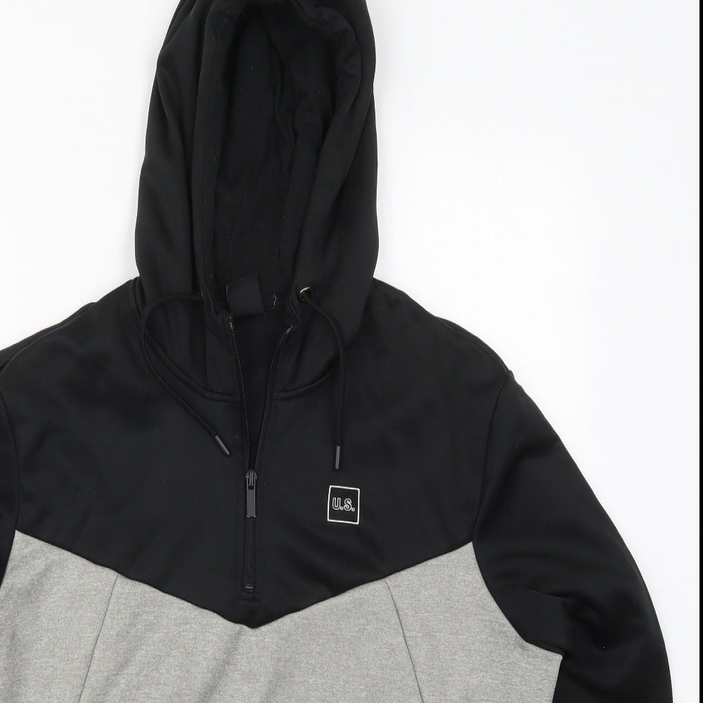 Matalan Mens Grey  Polyester Pullover Hoodie Size L