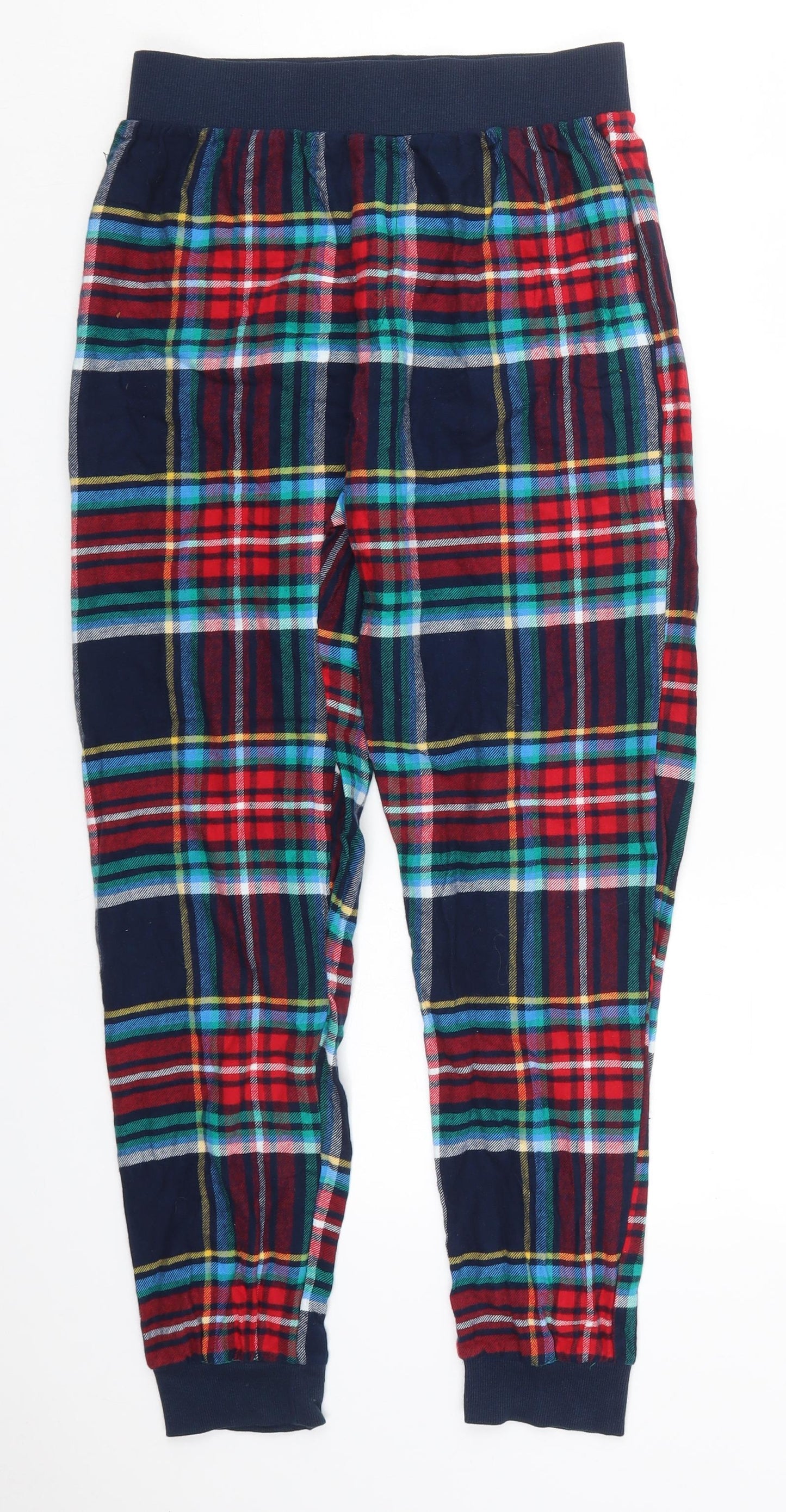 Primark Mens Multicoloured Check Cotton Trousers  Size S L26 in Regular  - Pyjama Pants