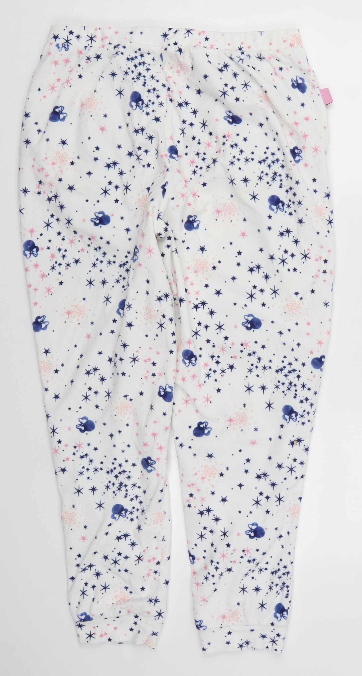 TU Womens Multicoloured  Polyester Rain Trousers Trousers Size 12 L26.5 in Regular Drawstring - Minnie Mouse Pyjamas