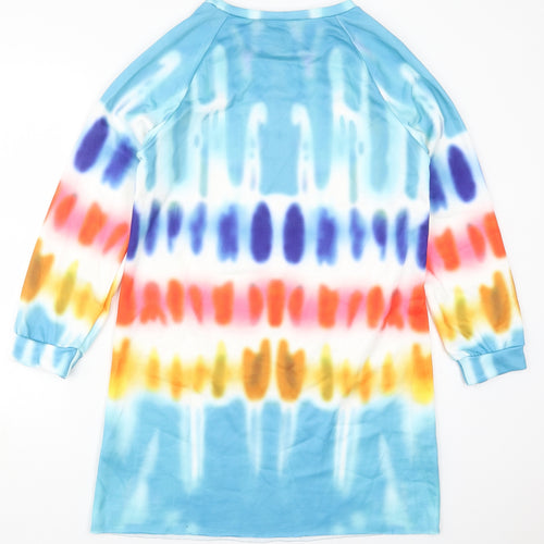 Preworn Womens Multicoloured Geometric Polyester Pullover Sweatshirt Size M  Pullover - Abstract