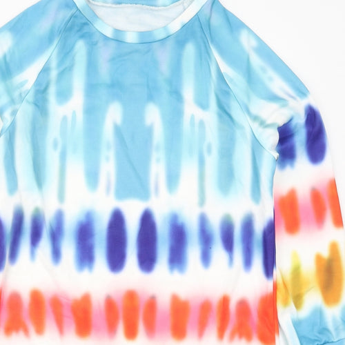 Preworn Womens Multicoloured Geometric Polyester Pullover Sweatshirt Size M  Pullover - Abstract