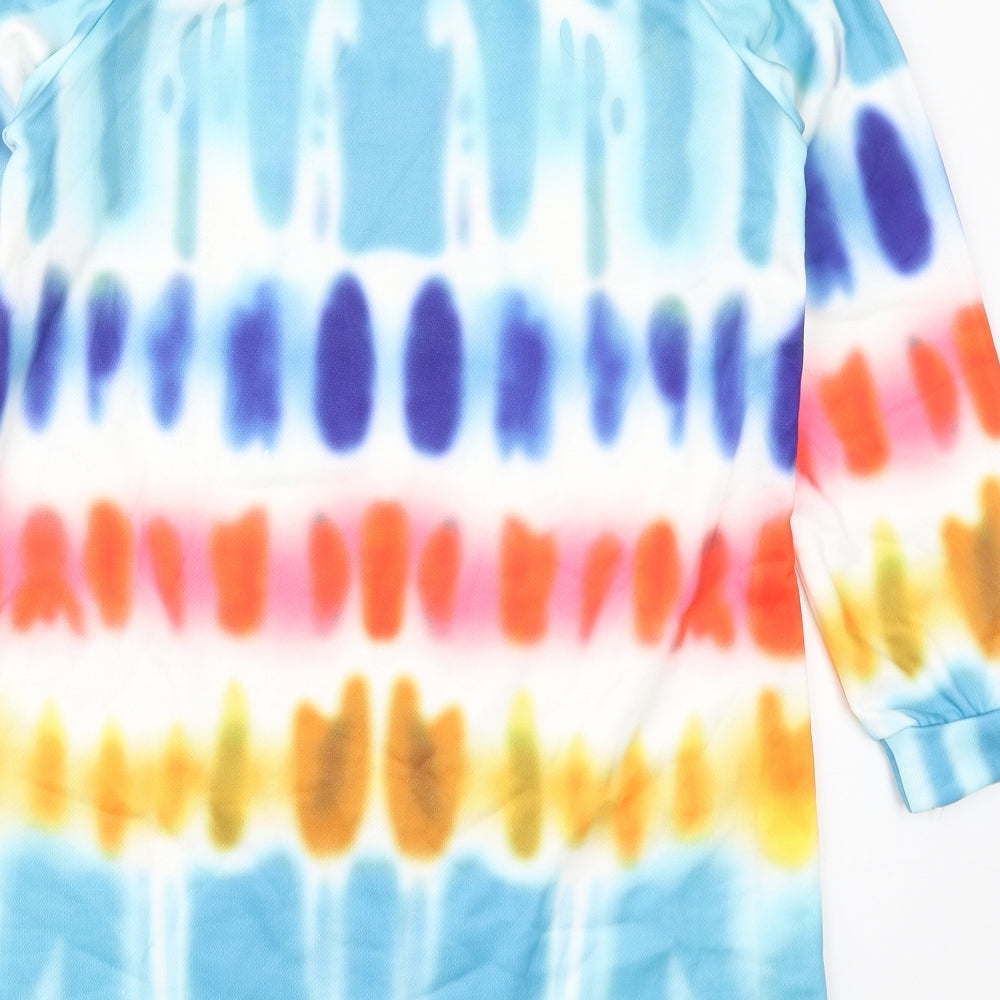 Preworn Womens Multicoloured Geometric Polyester Pullover Sweatshirt Size M  Pullover - Abstract