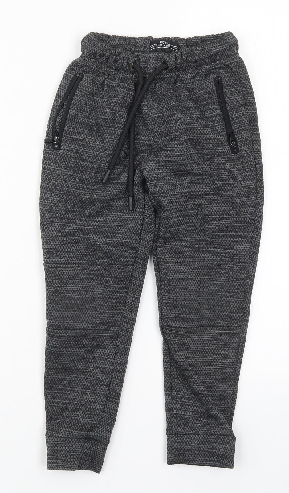 NEXT Boys Grey  Polyester Sweatpants Trousers Size 5 Years  Regular Drawstring