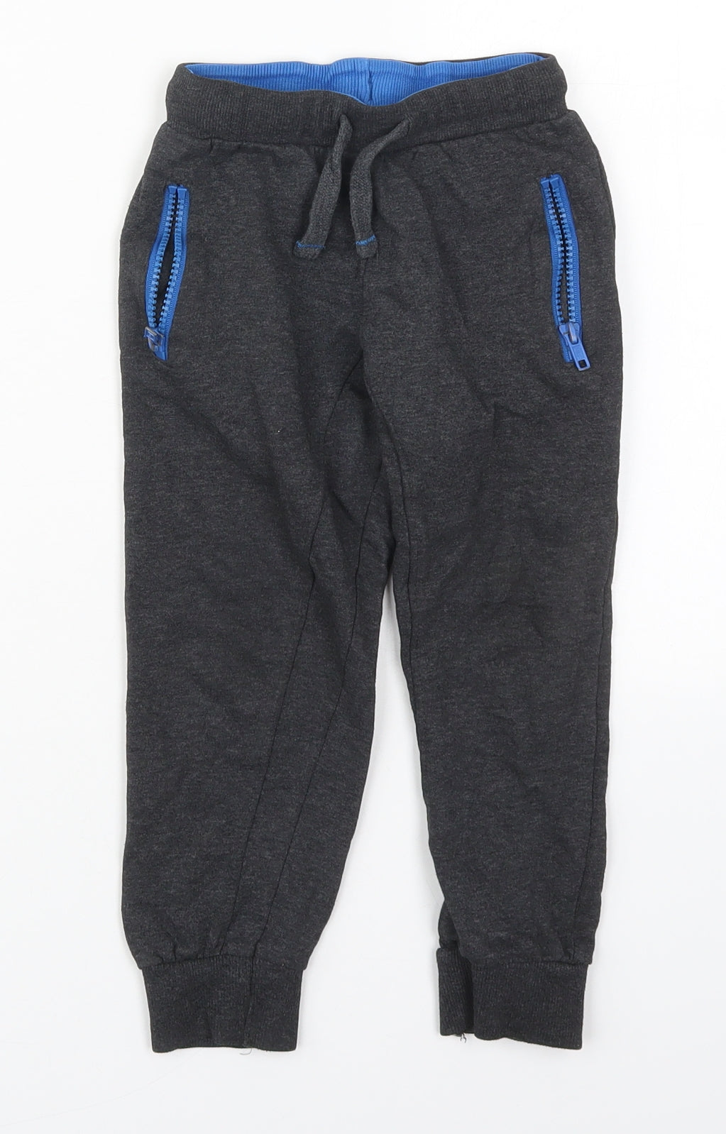 Urban Rascals Boys Grey  Cotton Sweatpants Trousers Size 3-4 Years  Regular Drawstring