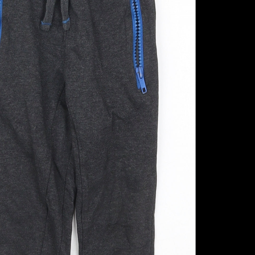 Urban Rascals Boys Grey  Cotton Sweatpants Trousers Size 3-4 Years  Regular Drawstring