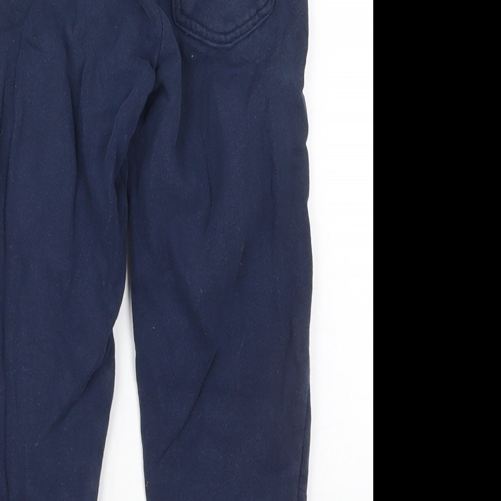 Mothercare Boys Blue  Cotton Sweatpants Trousers Size 3-4 Years  Regular Drawstring - Adventure