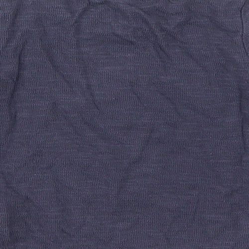 Fred & Flo Boys Blue  Cotton Basic T-Shirt Size 6-9 Months Crew Neck Pullover - Little But Amazing