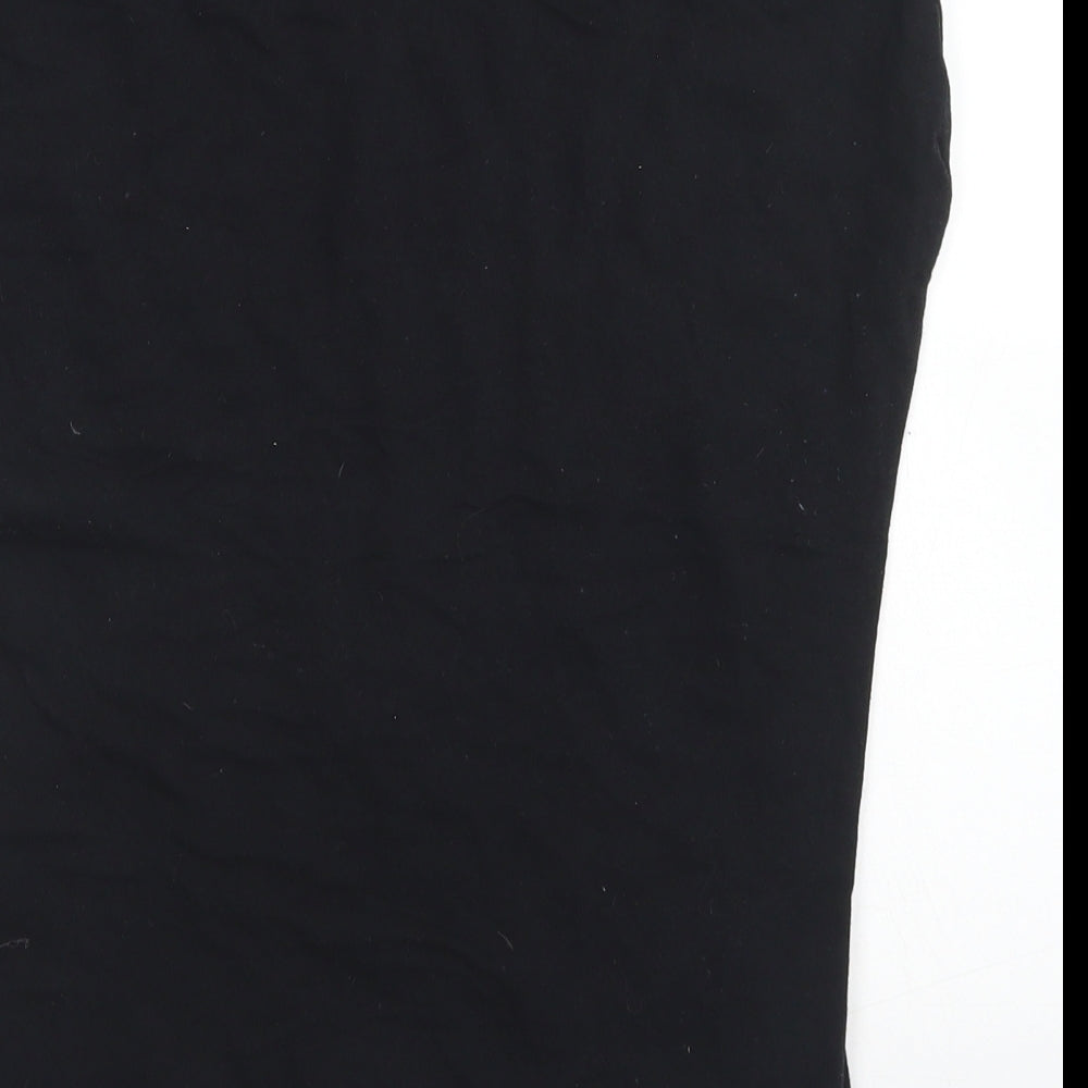 Atmosphere Womens Black  Cotton Basic T-Shirt Size 14 Crew Neck