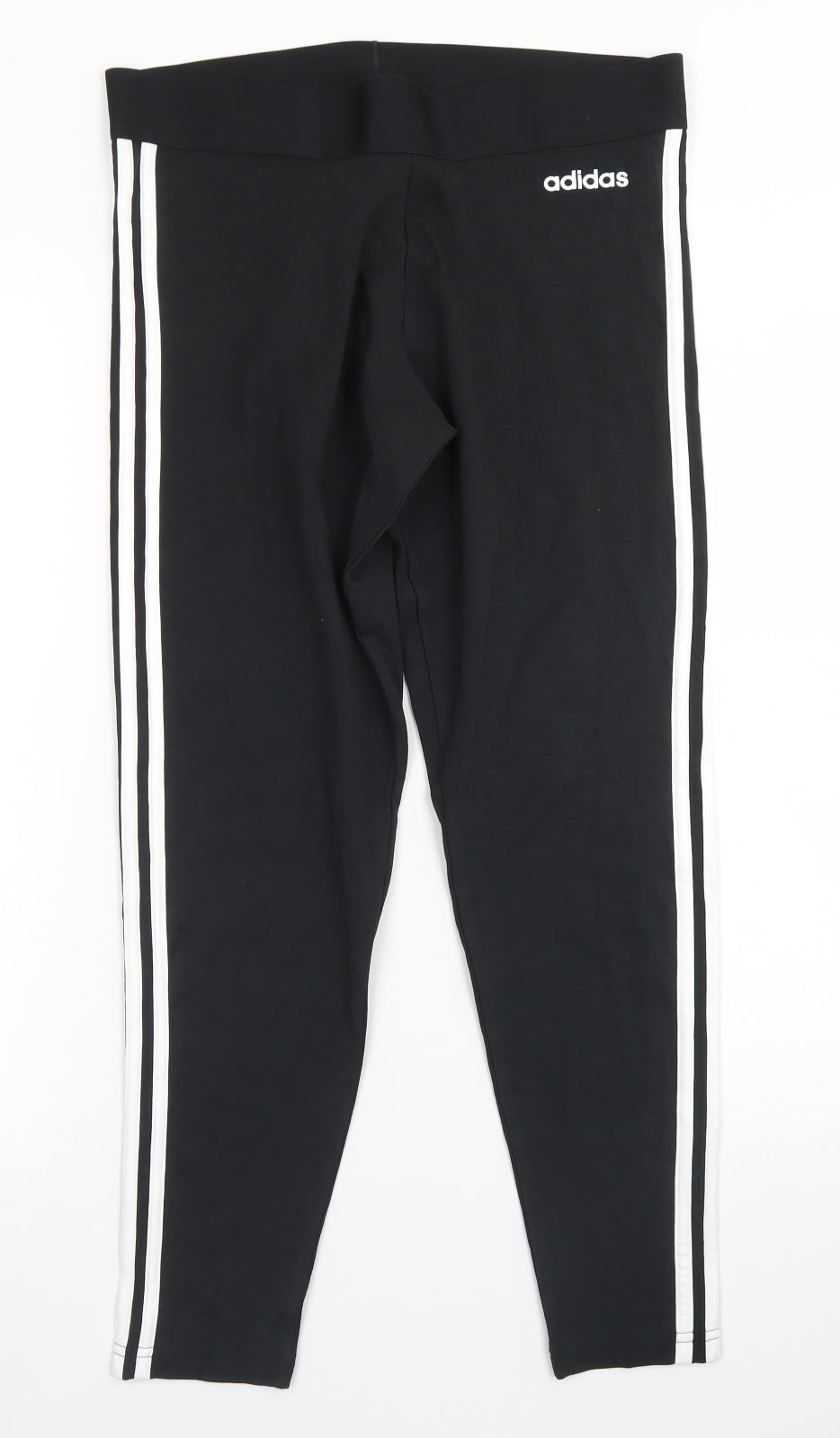 adidas Womens Black  Cotton Compression Leggings Size L L25 in Regular