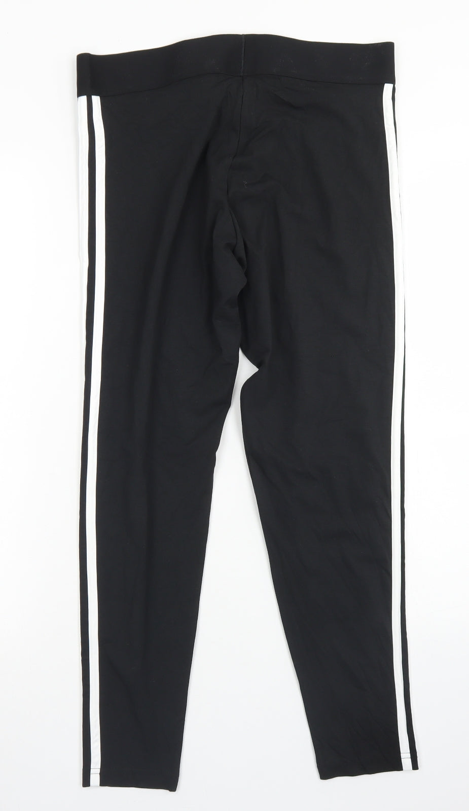 adidas Womens Black  Cotton Compression Leggings Size L L25 in Regular