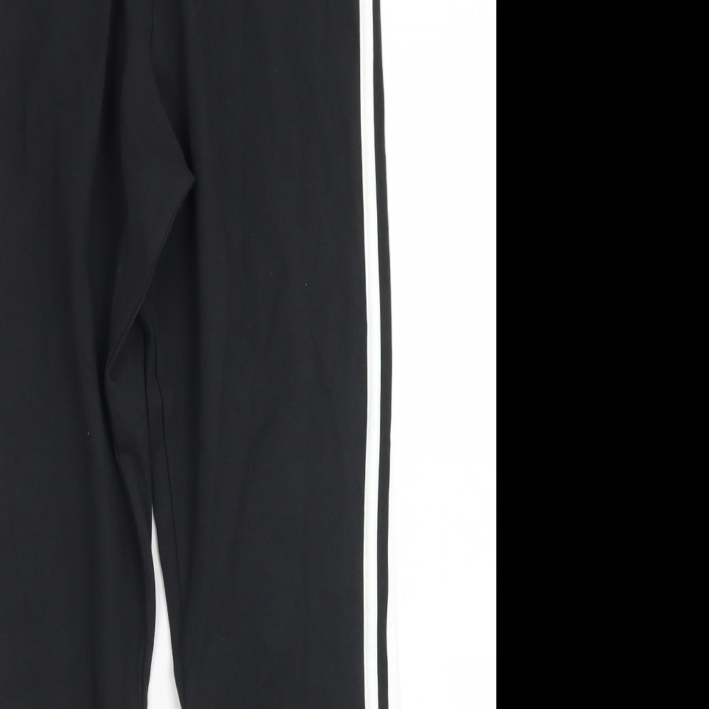 adidas Womens Black  Cotton Compression Leggings Size L L25 in Regular