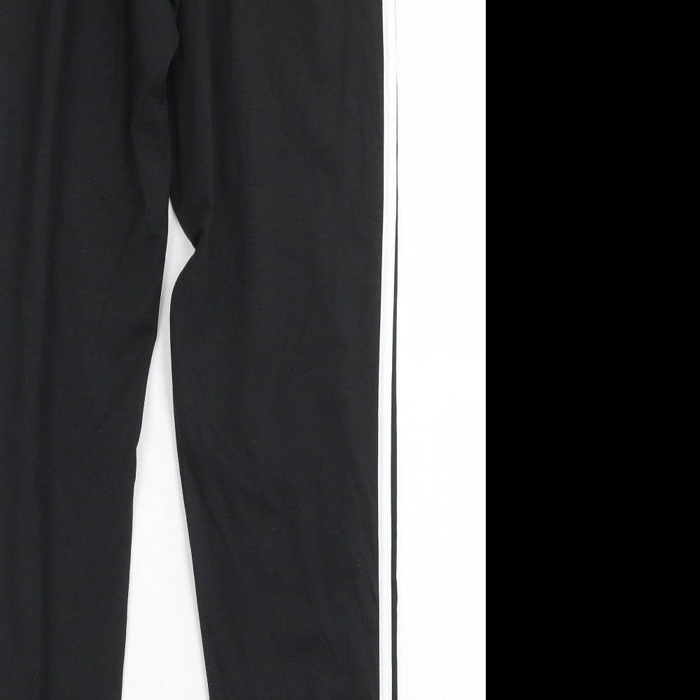 adidas Womens Black  Cotton Compression Leggings Size L L25 in Regular