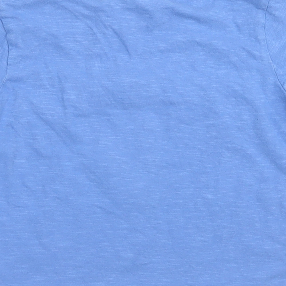 NEXT Girls Blue  Cotton Basic T-Shirt Size 4-5 Years Crew Neck