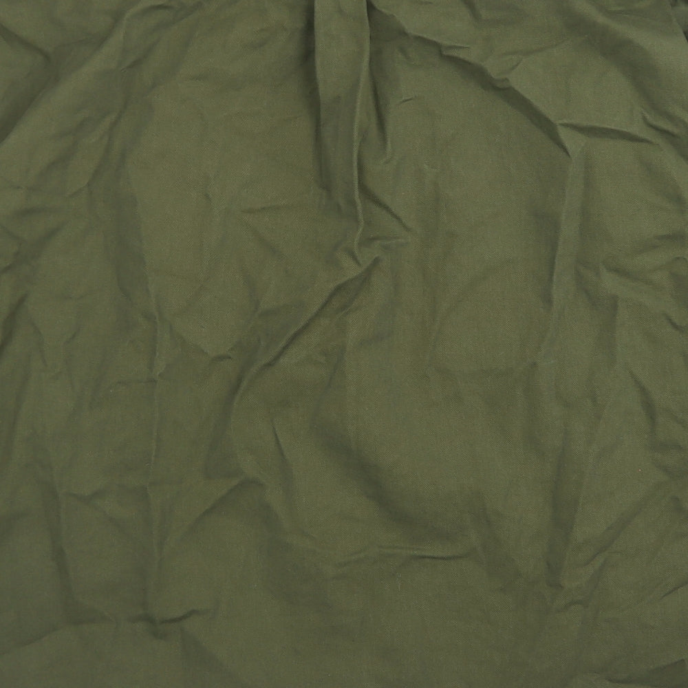 Primark Mens Green  Cotton  Button-Up Size 2XL Collared Button - Chest Pockets