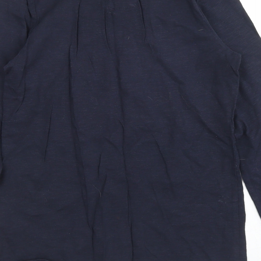 TU Girls Blue  Cotton Basic T-Shirt Size 11 Years Crew Neck