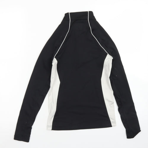 NEVICA Girls Black Colourblock Polyester Pullover Sweatshirt Size 7-8 Years
