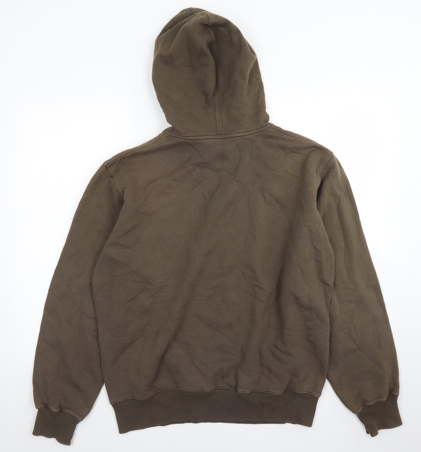 Tommy Jeans Mens Green  Cotton Pullover Hoodie Size L