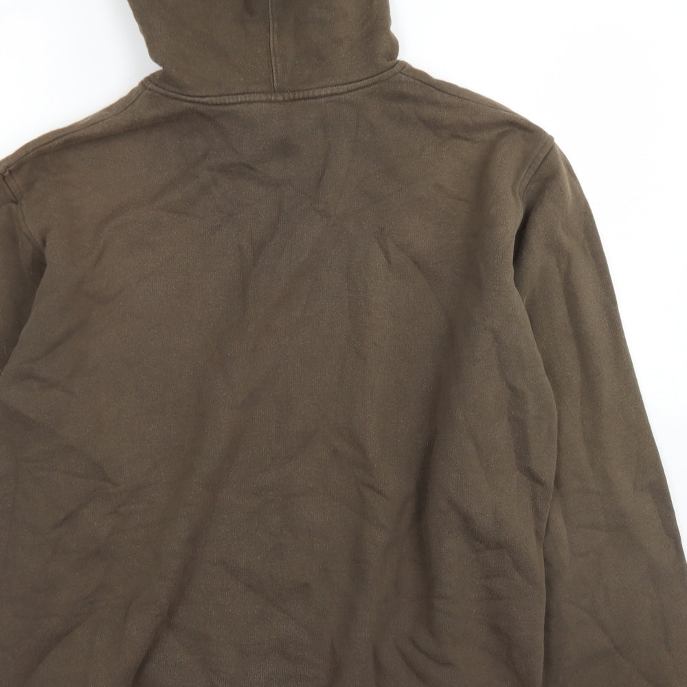 Tommy Jeans Mens Green  Cotton Pullover Hoodie Size L