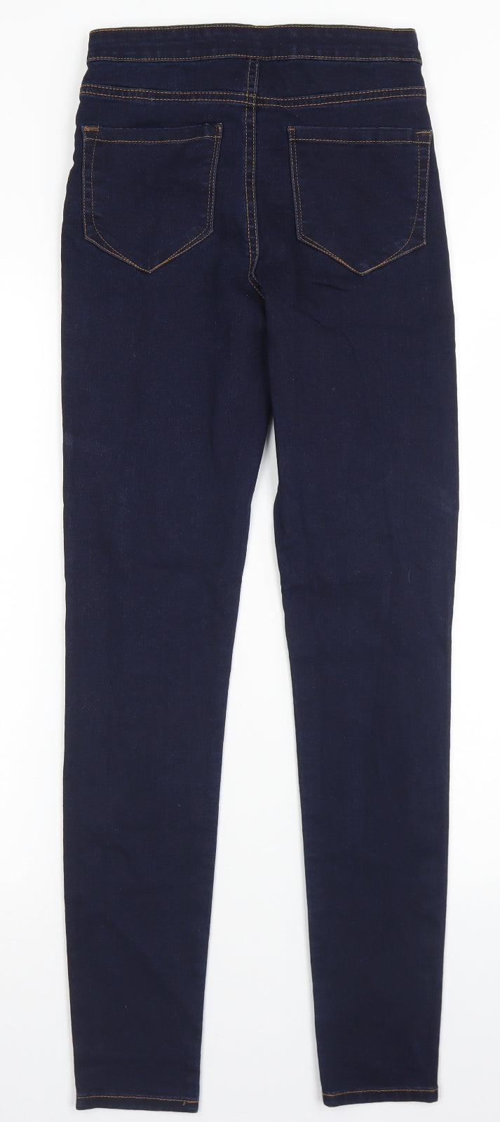 Denim Co Womens Blue  Cotton Skinny Jeans Size 8 L28 in Regular Button