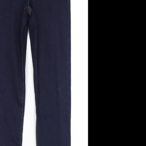 Denim Co Womens Blue  Cotton Skinny Jeans Size 8 L28 in Regular Button