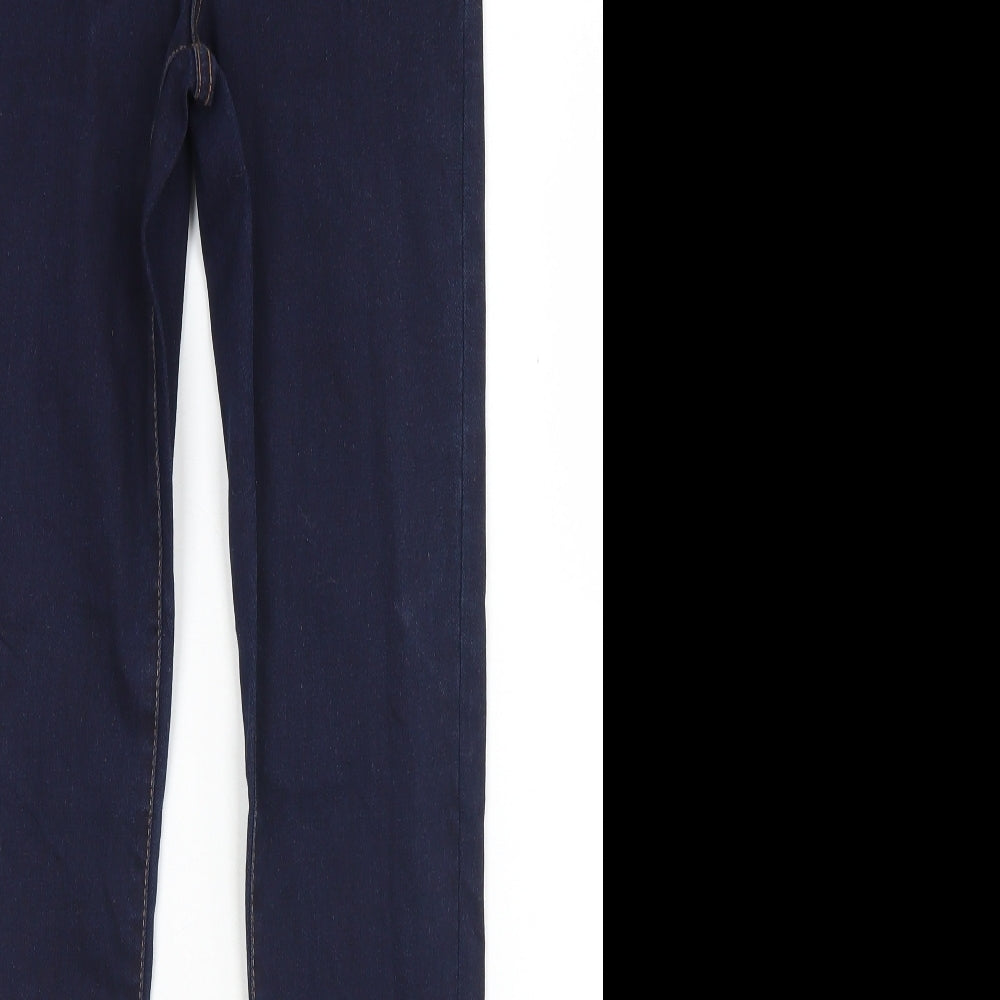 Denim Co Womens Blue  Cotton Skinny Jeans Size 8 L28 in Regular Button