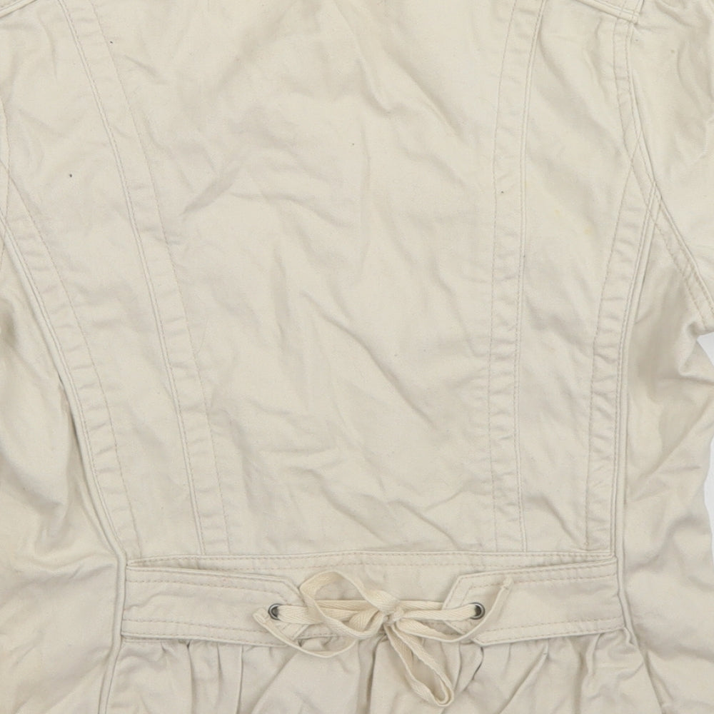 Miss Selfridge Womens Beige   Jacket  Size 10  Button