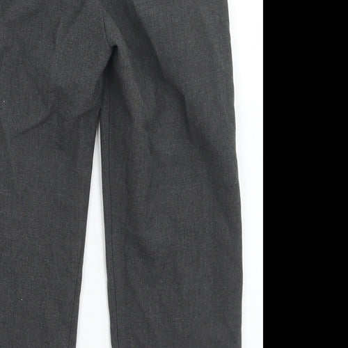 M&S Boys Grey  Polyester Dress Pants Trousers Size 3-4 Years  Regular  - School Wear