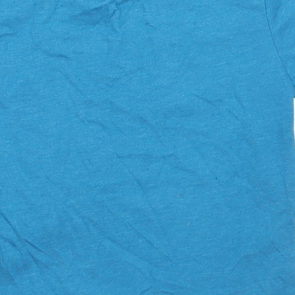 Rebel Boys Blue  Cotton Basic T-Shirt Size 3-4 Years Crew Neck