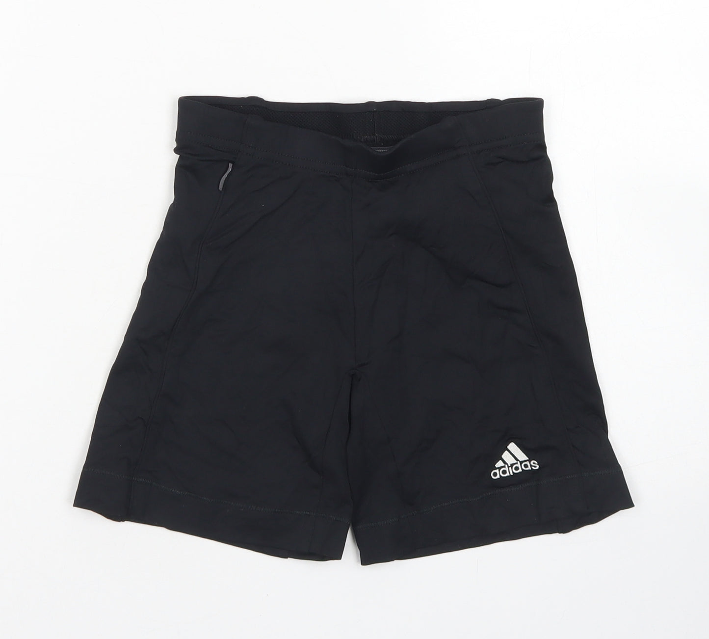 adidas Womens Black  Nylon Biker Shorts Size 8 L4 in Regular