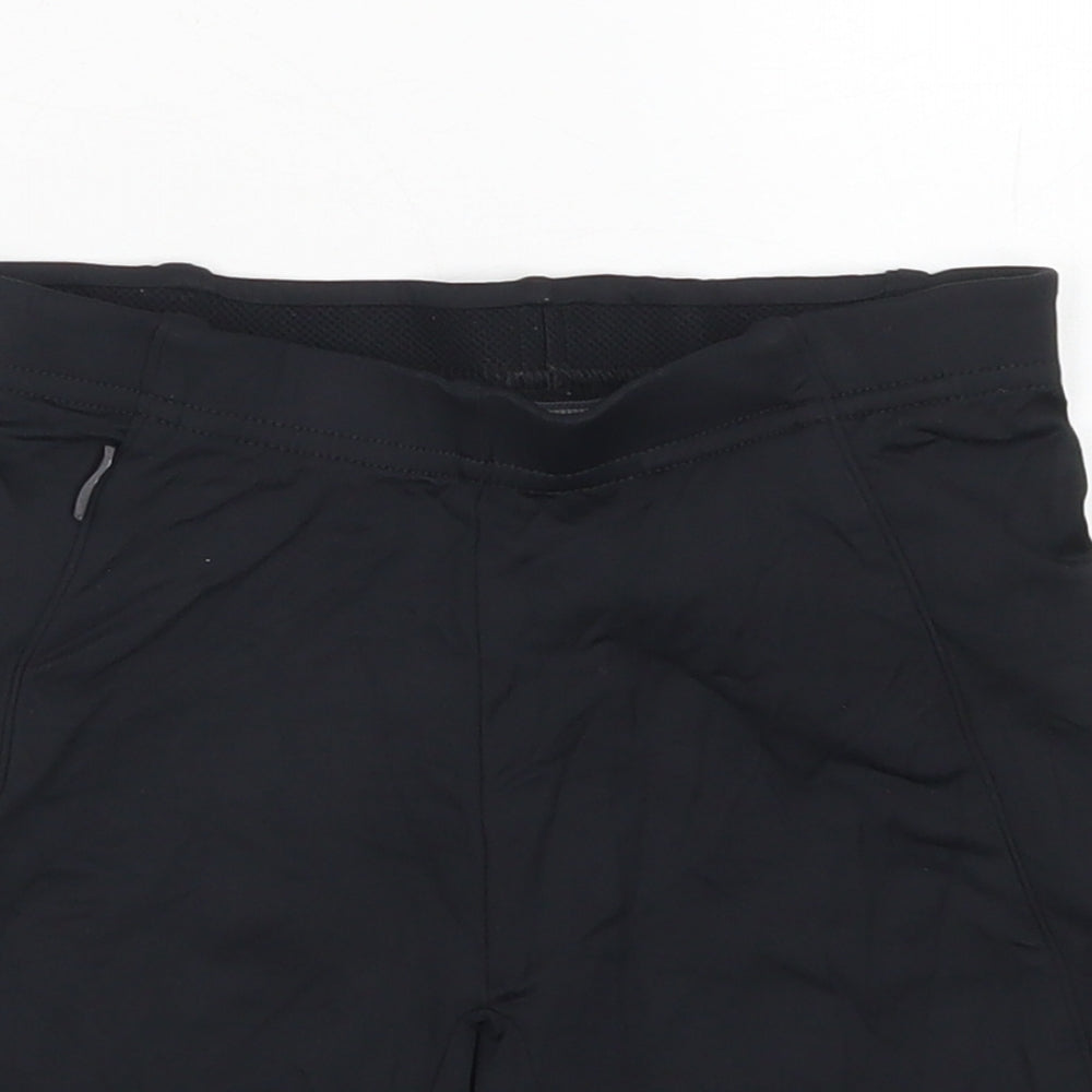 adidas Womens Black  Nylon Biker Shorts Size 8 L4 in Regular