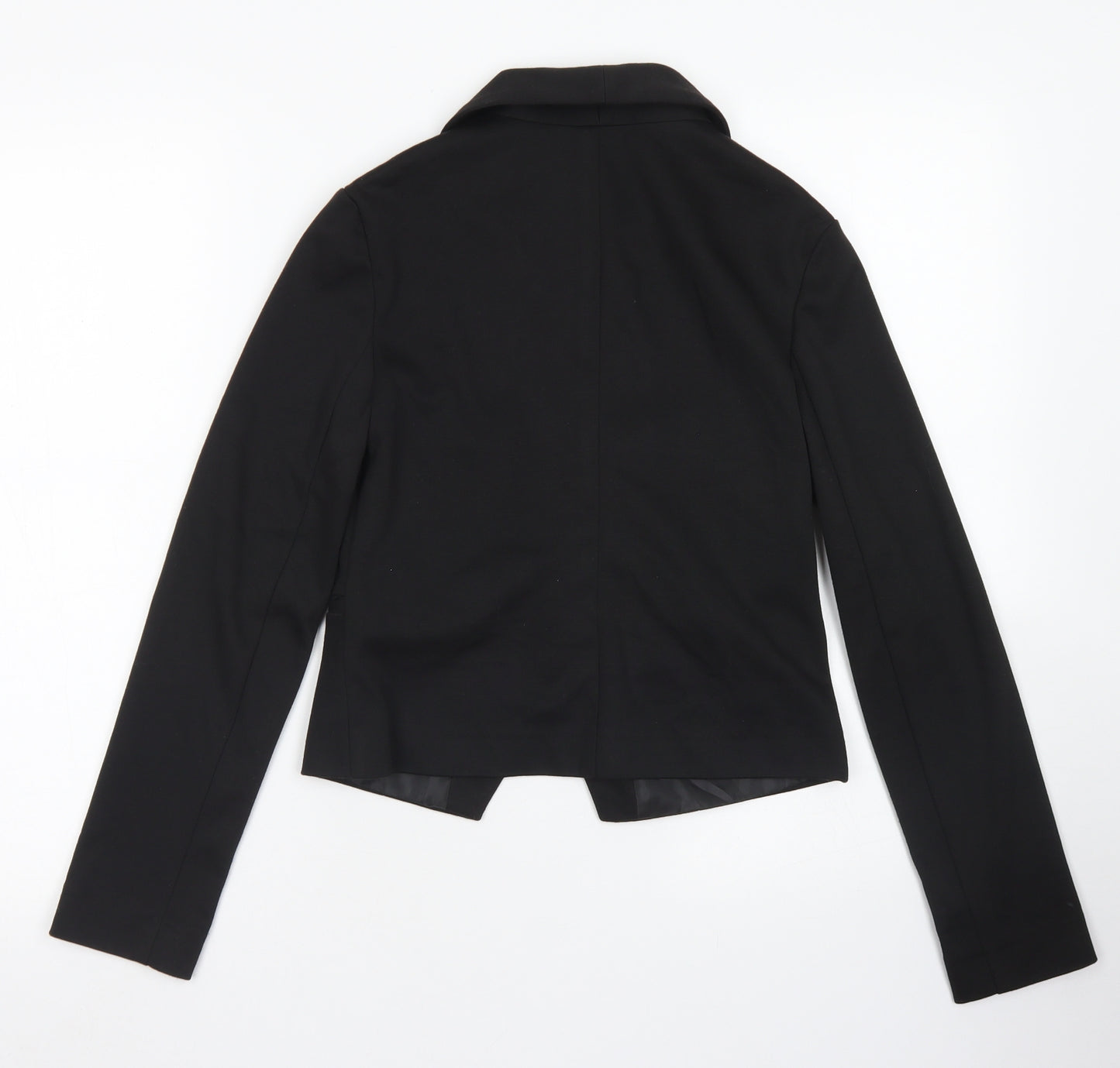 ASOS Womens Black  Polyester Jacket Blazer Size 4