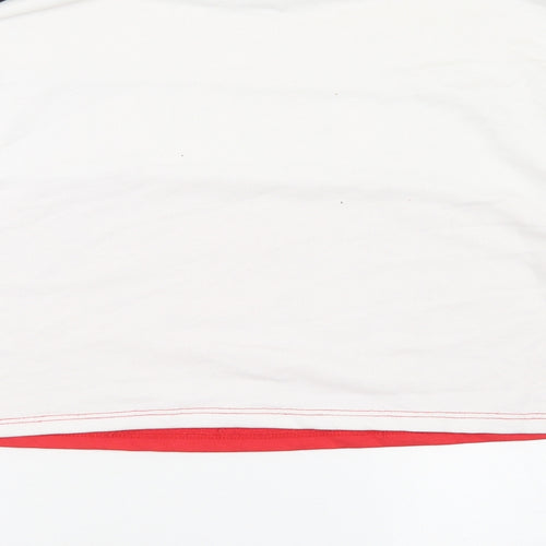 915 Generation Girls Red Colourblock Cotton Pullover Sweatshirt Size 14-15 Years   - Croppeed