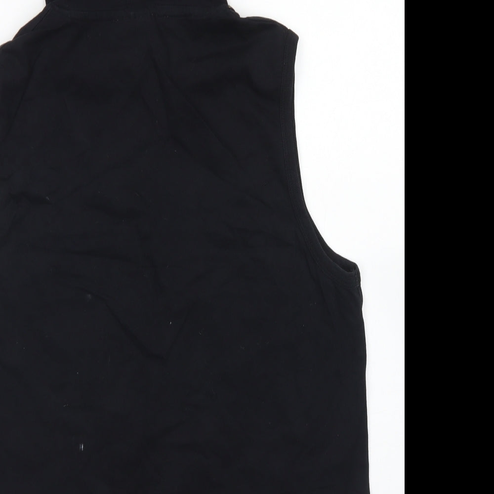 Everlast Mens Black  Cotton Pullover Hoodie Size L