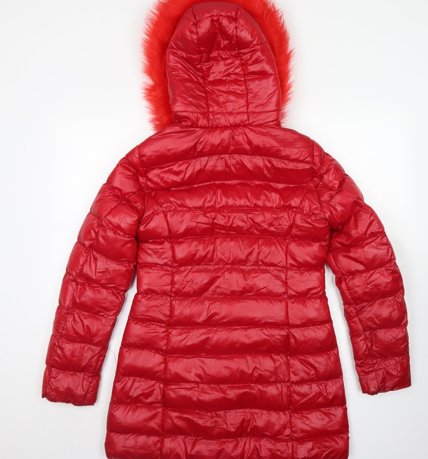 Zac & Zoe Womens Red   Parka Coat Size M  Zip