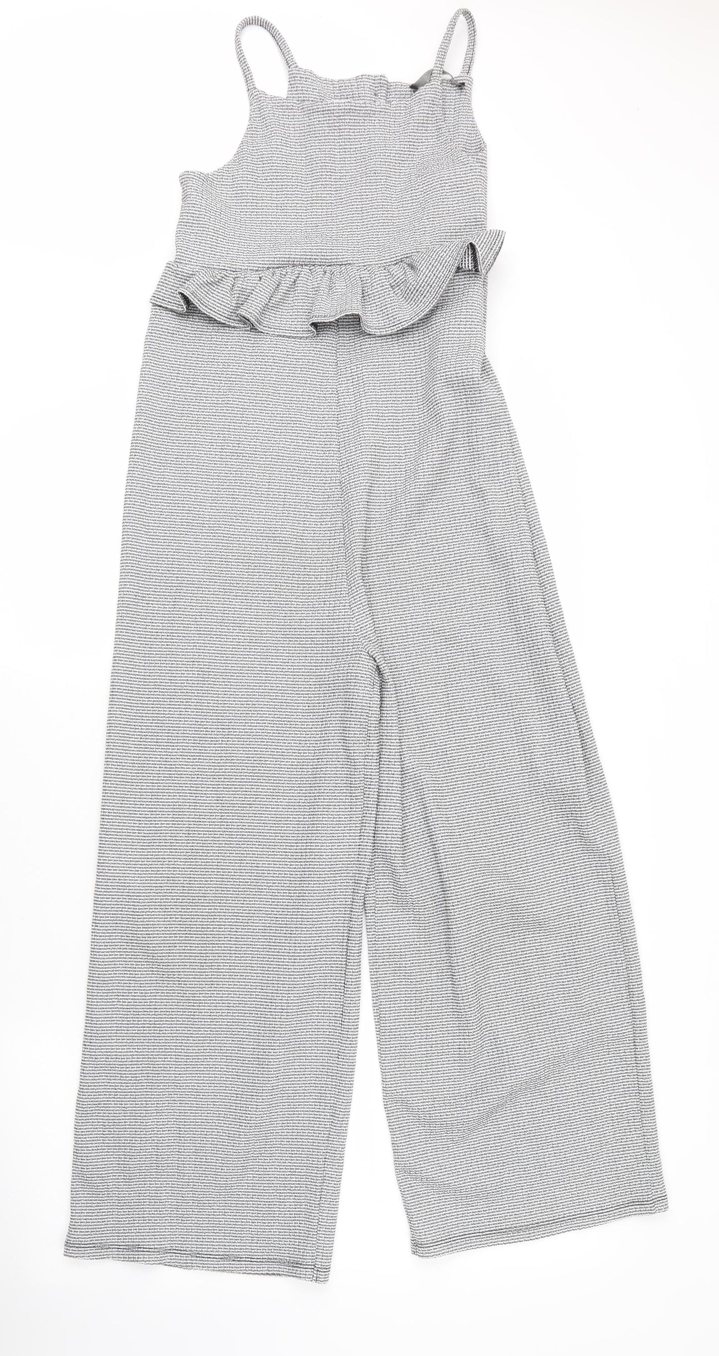 George Girls Grey  Polyester Jumpsuit One-Piece Size 11 Years