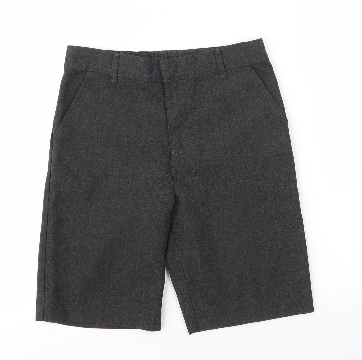 F&F Boys Grey  Viscose Bermuda Shorts Size 9 Years  Regular Zip