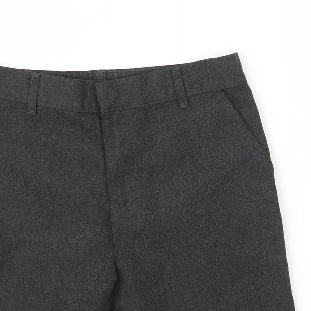 F&F Boys Grey  Viscose Bermuda Shorts Size 9 Years  Regular Zip