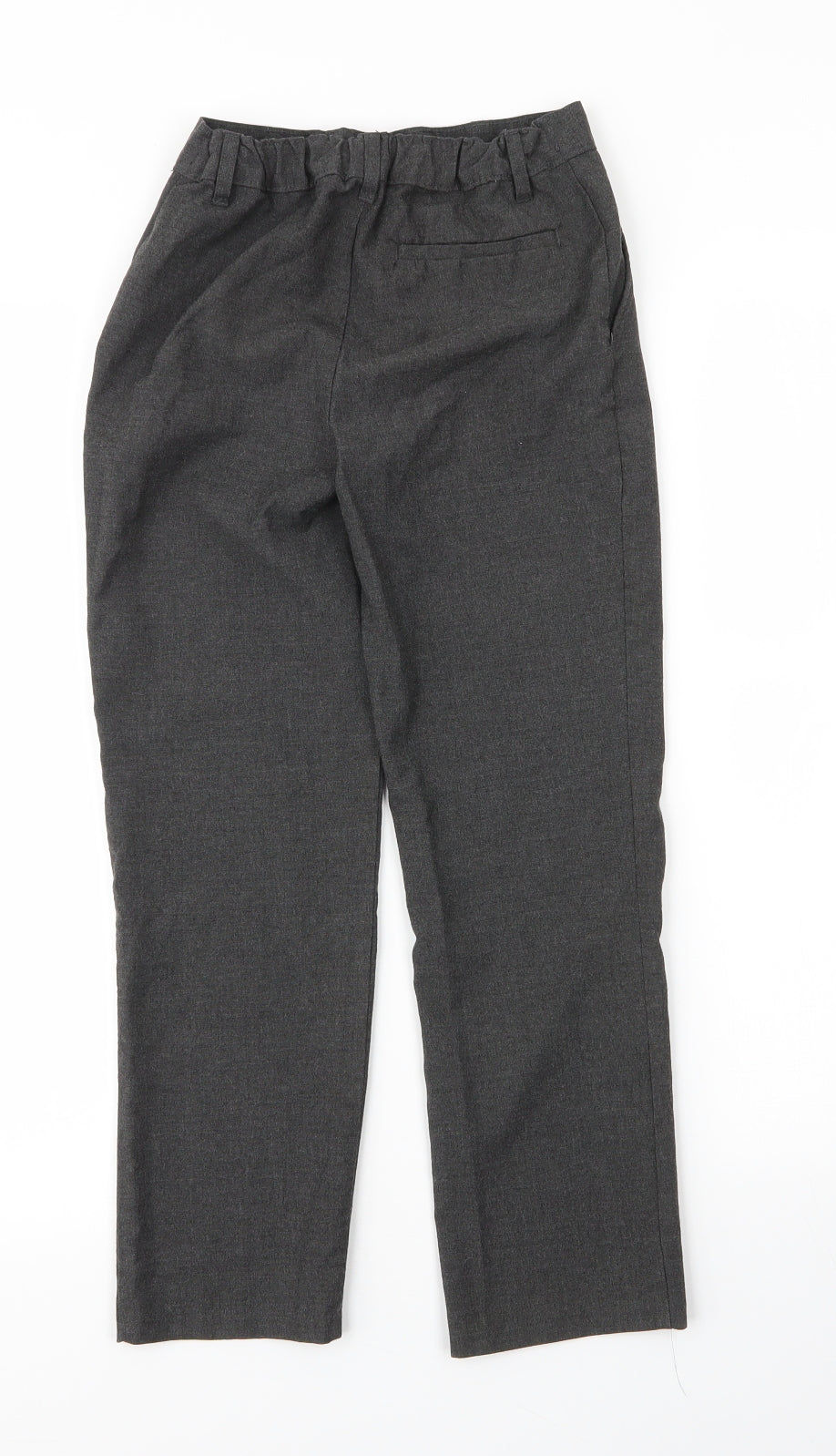 M&S Boys Grey  Viscose Carpenter Trousers Size 8 Years L22 in Regular Zip