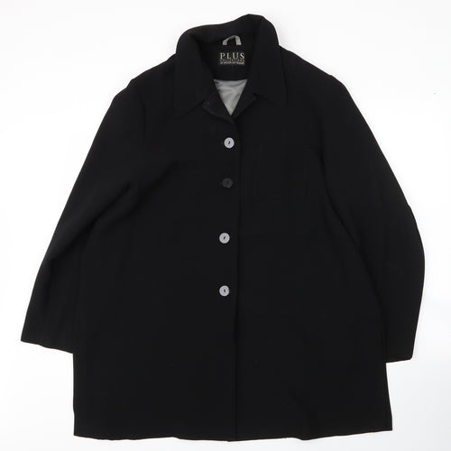 House of Fraser Womens Black  Polyester Jacket Blazer Size XL