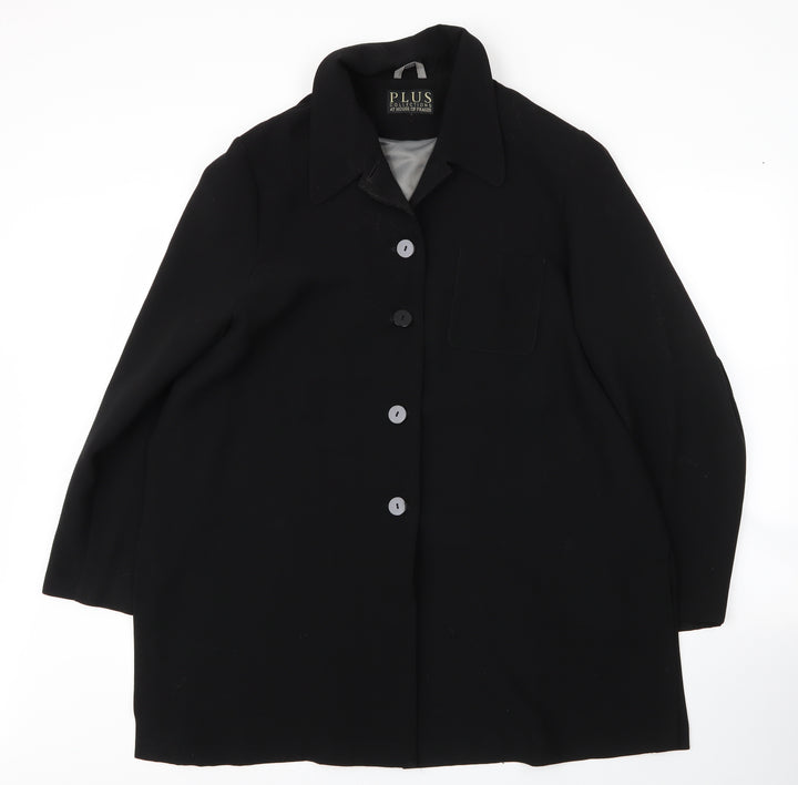 House of Fraser Womens Black Polyester Jacket Blazer Size XL