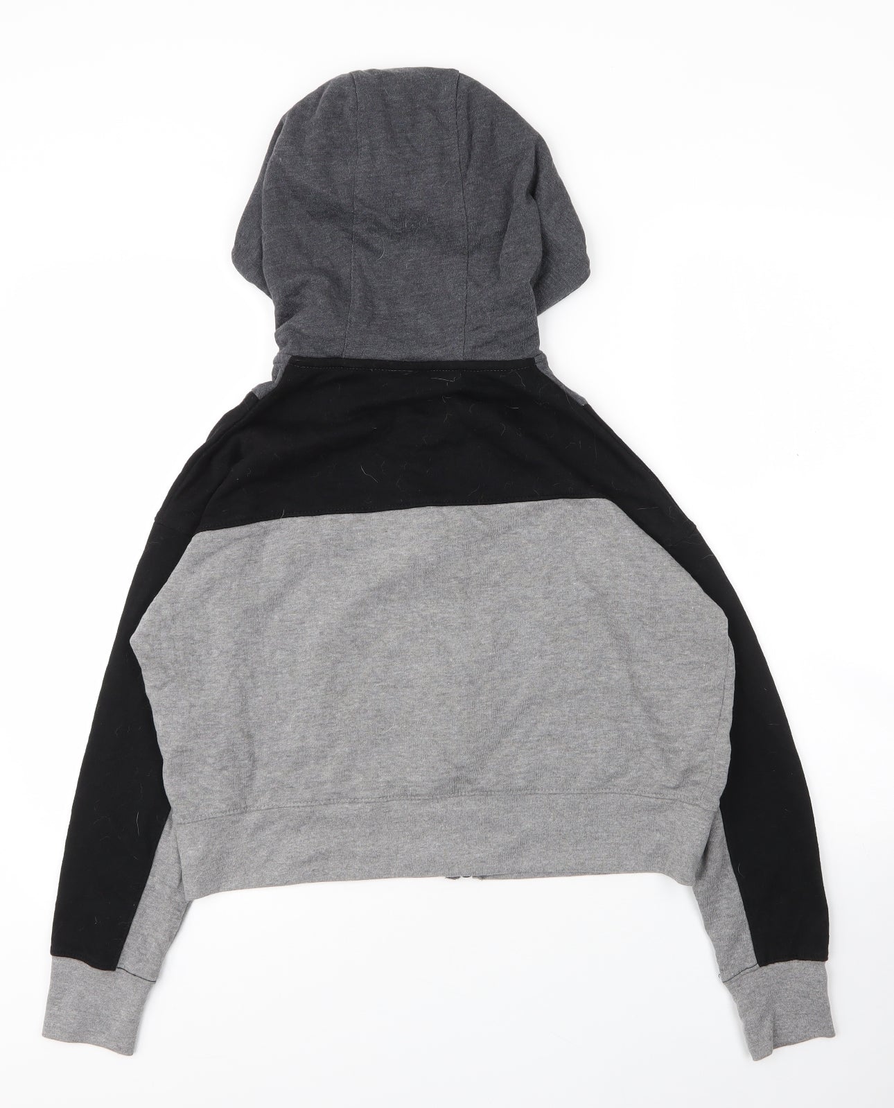 LA Gear Womens Grey  Cotton Full Zip Hoodie Size 12  Zip