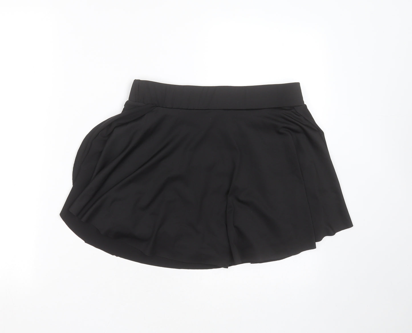 SheIn Womens Black  Polyester Mini Skort Size L