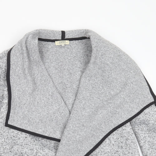 Papaya Womens Grey Collared  Polyester Cardigan Jumper Size 12