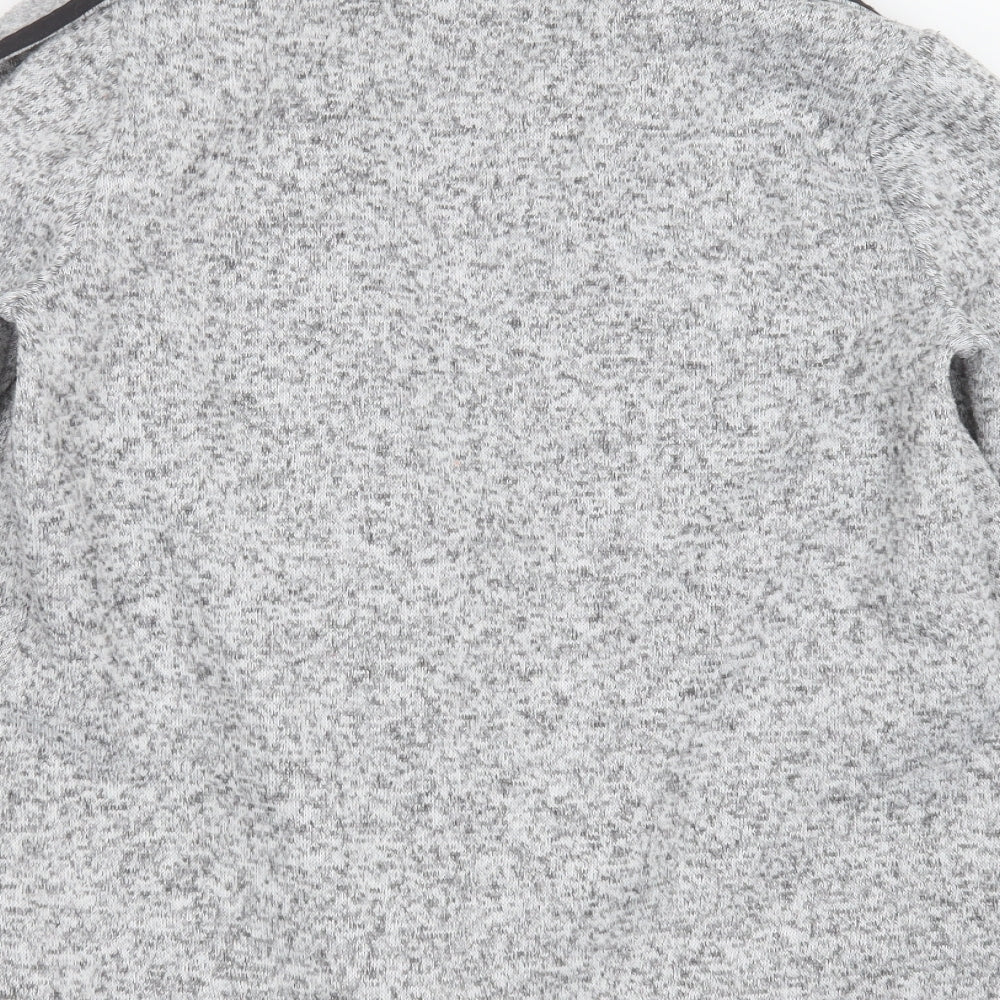 Papaya Womens Grey Collared  Polyester Cardigan Jumper Size 12
