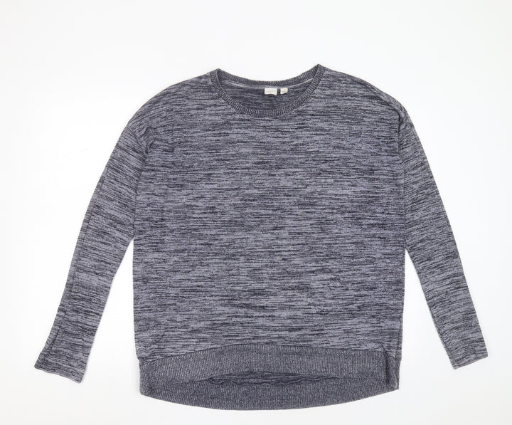 Gap Womens Blue Round Neck  Polyester Pullover Jumper Size M