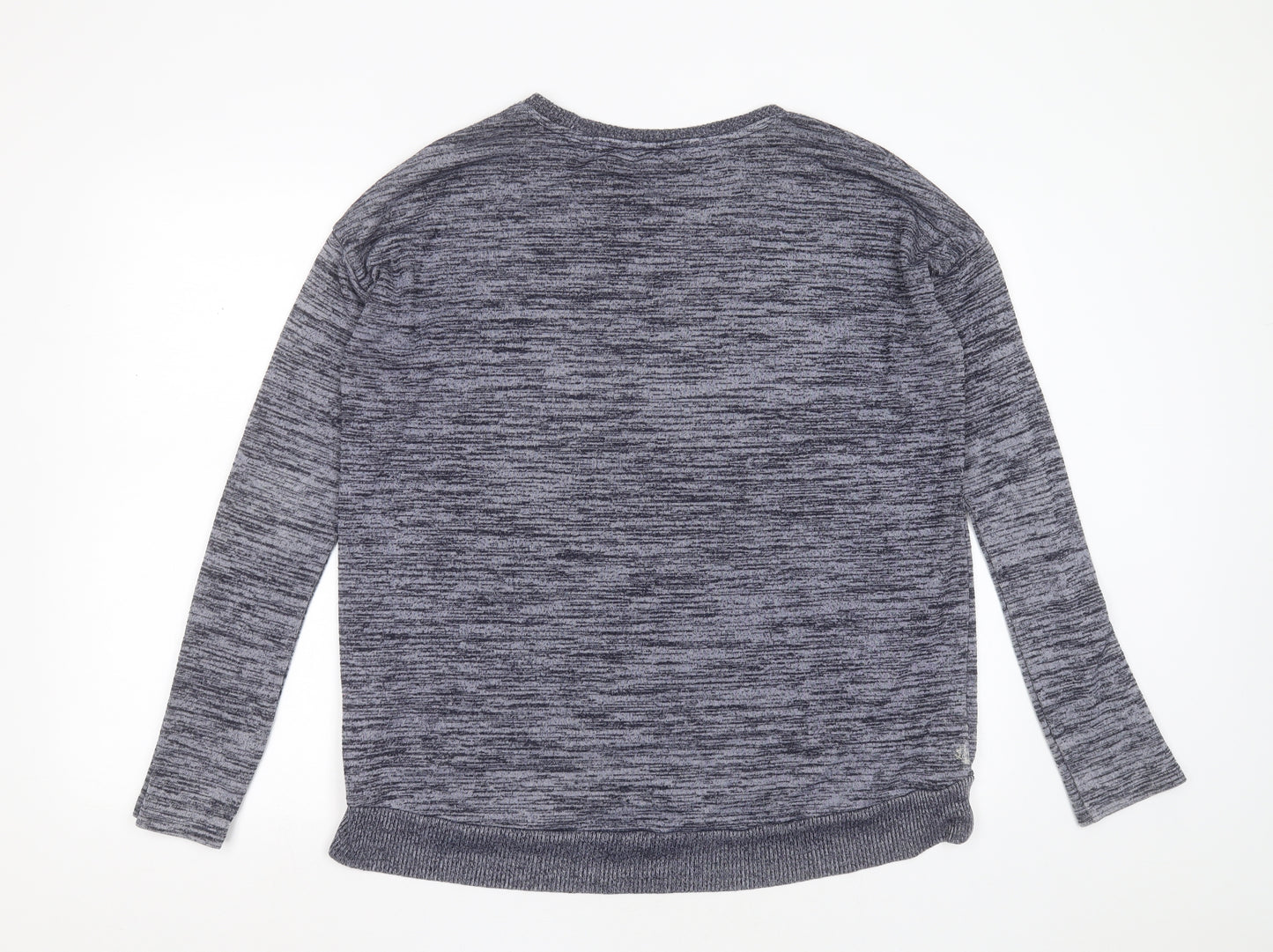 Gap Womens Blue Round Neck  Polyester Pullover Jumper Size M