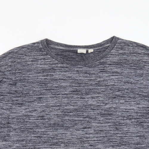 Gap Womens Blue Round Neck  Polyester Pullover Jumper Size M